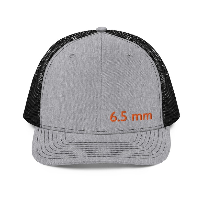 6.5mm Trucker Cap Heather Grey / Black