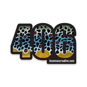 406 Montana Brown Trout Sticker