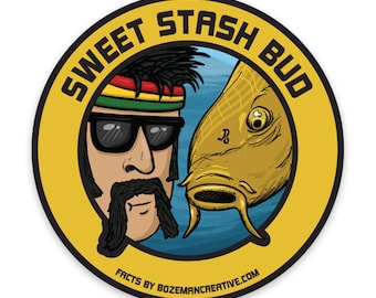 Sweet Stash Bud - Carp Fly Fishing Sticker