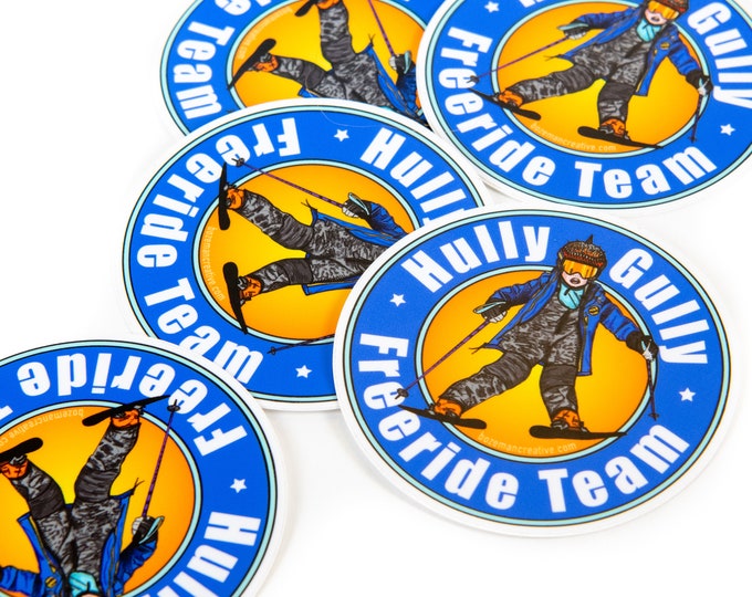 Hully Gully Freeride Team - Bridger Bowl Sticker