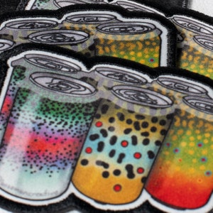 Forelle 6-Pack Aufnäher (aufbügelbar)