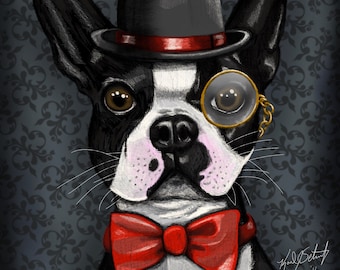 Boston Terrier Proper (8" x 10")