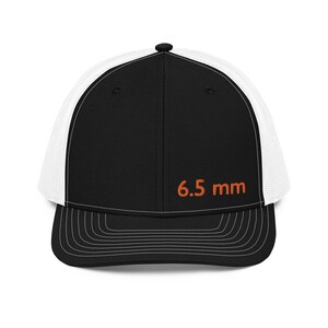 6.5mm Trucker Cap Black / White