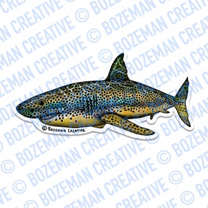 SHART - Squalo trota marrone - Adesivo per la pesca a mosca