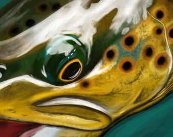Brown Trout (8" x 10")