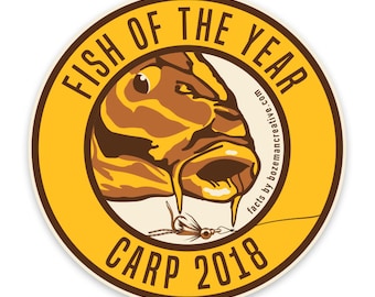 2018 Fish of the Year (50% off) - Carp Sticker