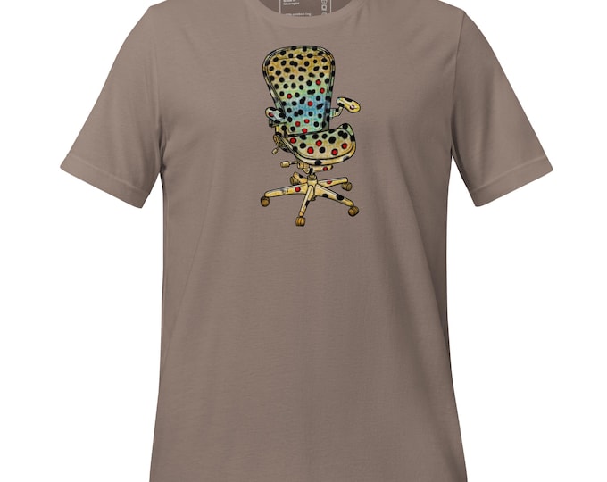 Brown Trout Office Chair - Unisex t-shirt