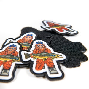 Trout Huntin&#39; Squatch Patch (Hook and loop backing)