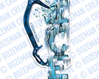 Ice Tool - Ice Climbing Sticker