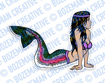 Mertrout - Mermaid Rainbow Trout Sticker