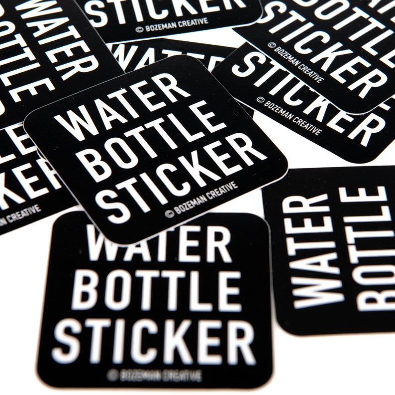 Water Bottle Sticker Etsy