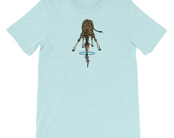 Trout Curious Giraffe - Short-Sleeve Unisex T-Shirt