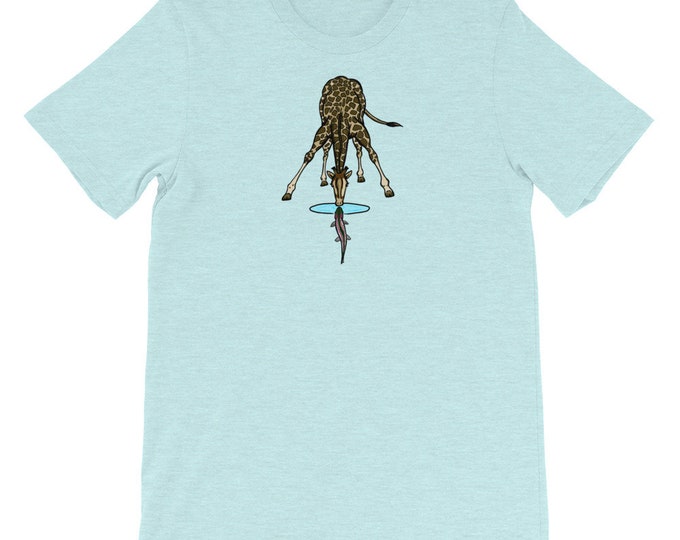 Trout Curious Giraffe - Short-Sleeve Unisex T-Shirt