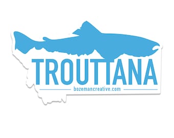 Trouttanna - Montana Trout Fishing Sticker