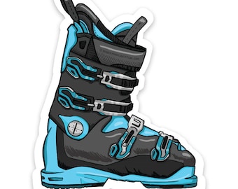 Ski Boot - Skiing Sticker