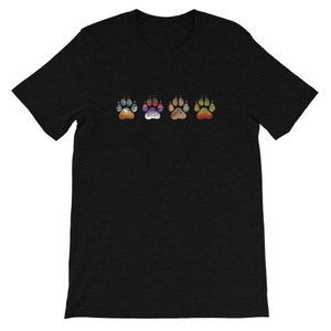 Fishing Buddy Paws - Trout Pattern - Short-Sleeve Unisex T-Shirt