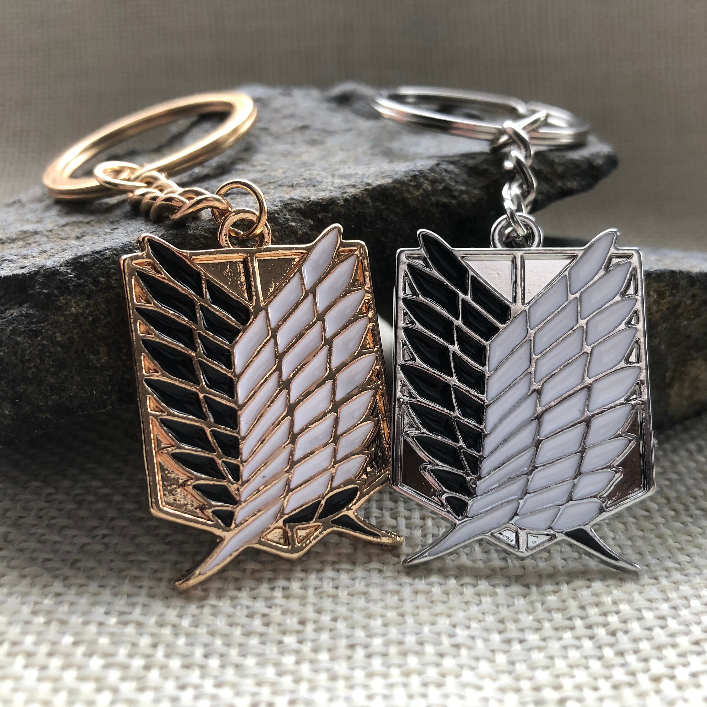Attack on Titan Anime Scouts Logo keyring