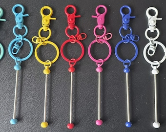 Colorful Beadable Keychains