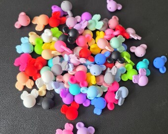 Minnie & Mickey Mouse Head Focal Beads