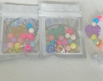 Cute Bow DIY Bracelet Kit, DIY Bracelet, Classroom Gifts, Birthday Gift, Birthday Party Favors
