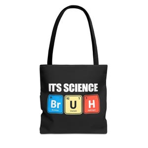 Science Tote Bag - Perfect for Science Enthusiasts, Students, Teachers, Birthday, Gifts, Eco-Friendly Carryall