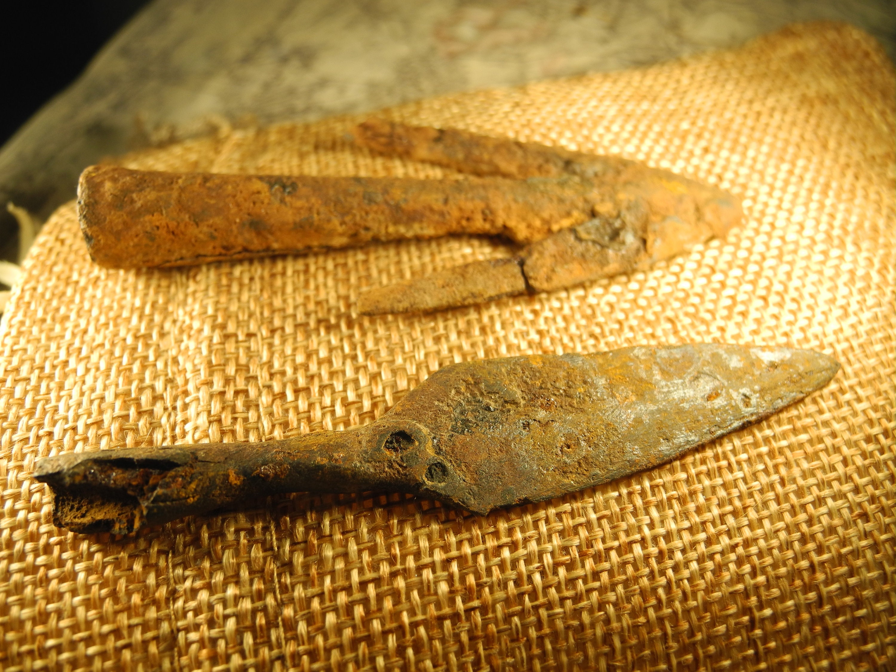 Viking artifacts authentic arrowheads and small spear Viking Etsy