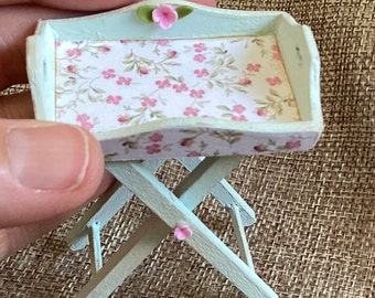 miniature auxiliary tray with scissor legs
