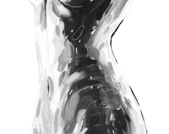 Naked Woman Print | Etsy