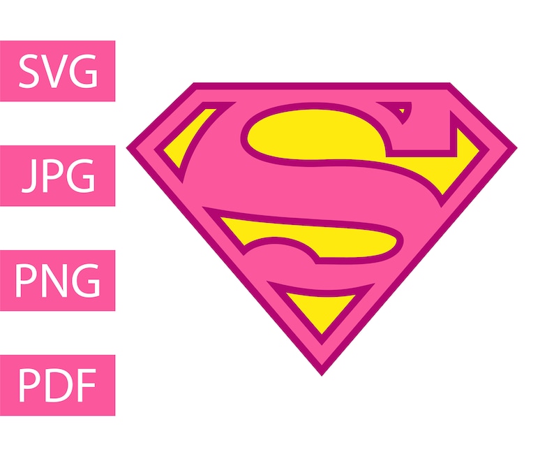 Supergirl Logo Svg Jpg Png Pdf Vector Vinyl Decal Cricut | Etsy