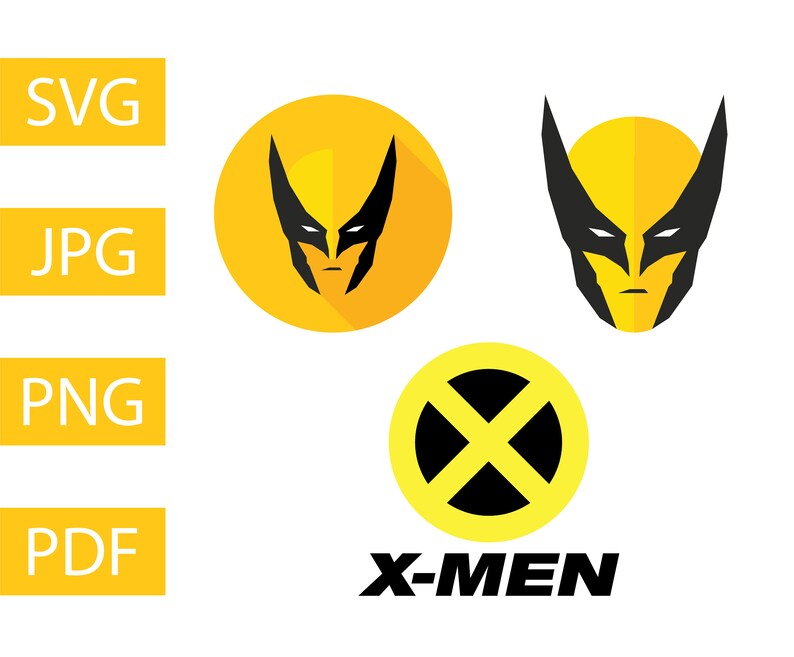 Wolverine Logo Bundle Superhero Logos X-Men Svg Jpg Png | Etsy
