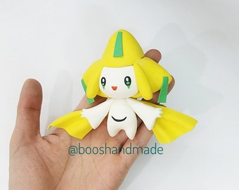 Jirachi - Pokemon handmade clay figure