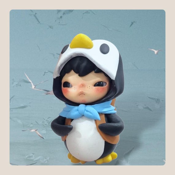 Customize Commission: Custom Hirono Popmart to Penguin - Etsy