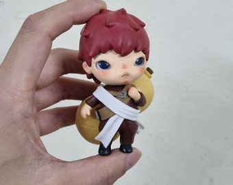 Customize commission: custom Hirono popmart vol 4 to Gaara of manga/anime Naruto handmade clay