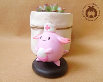 Chansey - Pokemon handmade clay figure