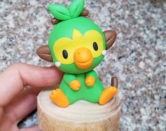Grookey - Pokemon gen 8 in cute version - pokemon clay handmade figure