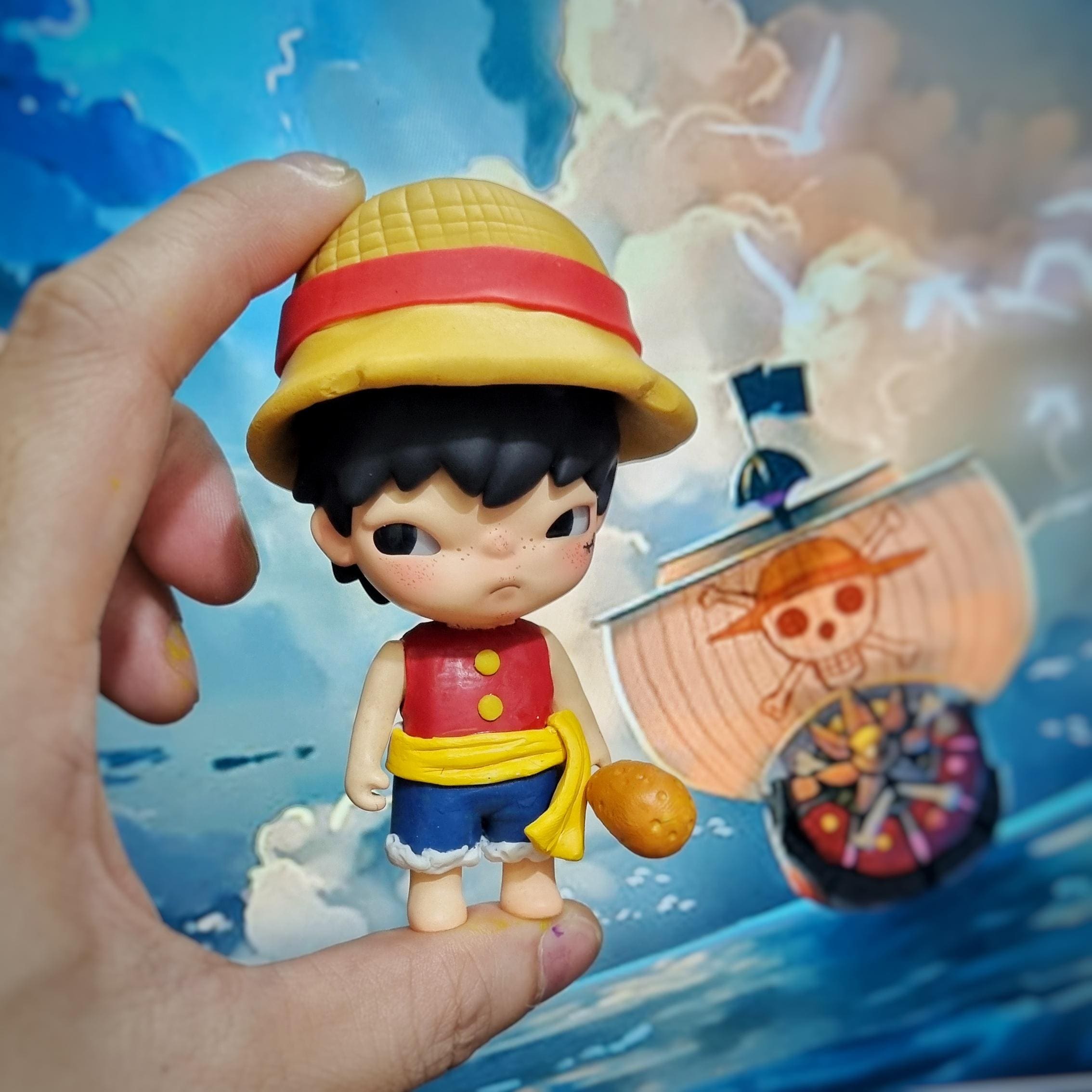 Customize Commission: Custom Hirono Popmart Vol 6 to Luffy
