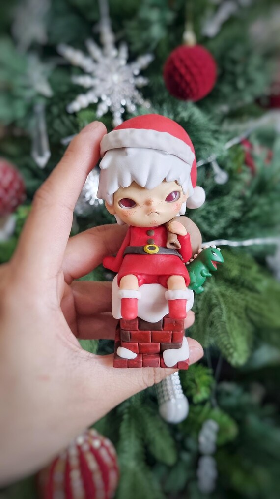 Customize Commission: Custom Hirono Popmart Vol 4 to Santa Xmas