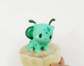 Cute Bulbasaur Pokemon figure clay