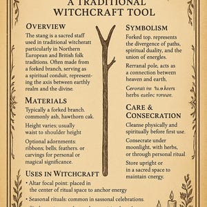 The Traditional Witches Stang Info Sheet
