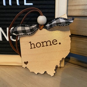 Ohio Ornament, Ohio State Gift, Realtor Gift, New Home Gift