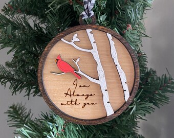 Memorial Ornament, Cardinal Ornament, Sympathy Gift, Thinking of You
