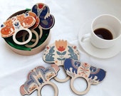 Scandinavian Napkin Rings 6 Piece Set - Wood Napkin Holders - Laser Cut Napkin Rings- Christmas Napkin Holder- Table Decor-Ring Napkins