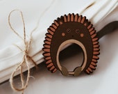 Animal Napkin Rings Hedgehog - Wood Napkin Holders - Laser Cut Napkin Rings-Animal Napkin Holder- Table Decor-Ring Napkins-Rustic Decor