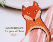 Animal Napkin Rings Fox - Wood Napkin Holders - Laser Cut Napkin Rings-Animal Napkin Holder- Table Decor-Ring Napkins-Rustic Decor