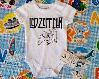 ~Take A Look! Hot Pink LED ZEPPELIN Baby Bib