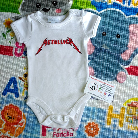 metallica baby onesie
