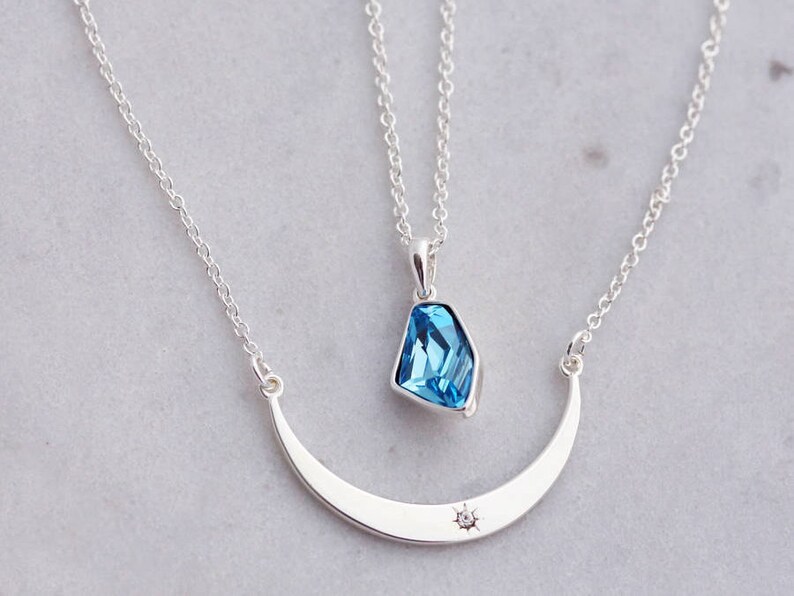 Make a wish Traveler Gift Sacred Geometry|S Layered Necklace set Galaxy Jewelry Gift necklace Outer Space Outer space jewelry