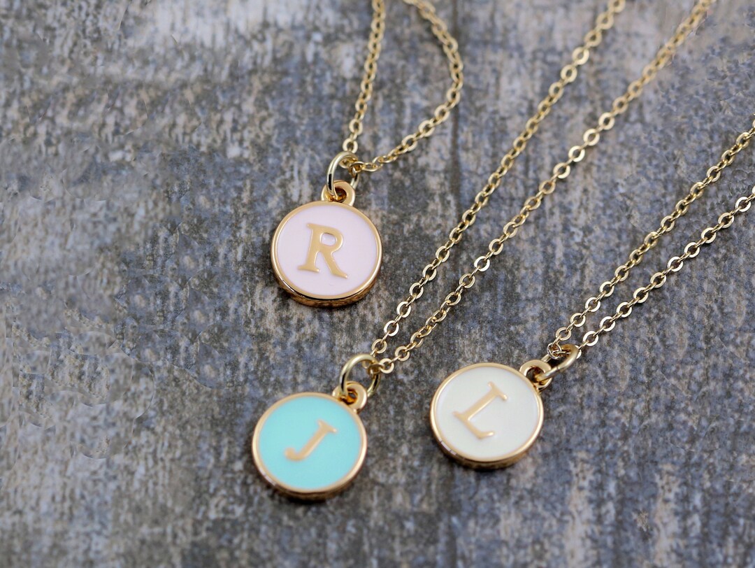 Letter Necklace Initial Necklace Letter Necklaces Etsy
