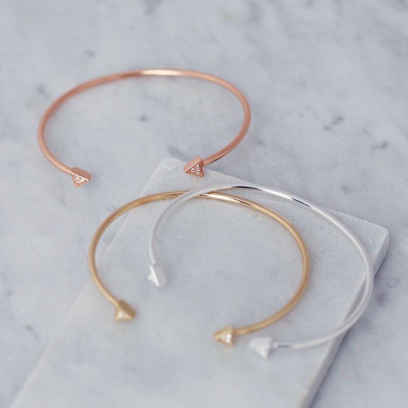 Simple Bracelet Wedding Jewellery Simple Bracelet Delicate Bracelet Dainty Jewellery Stackable Bangles Mature Jewellery