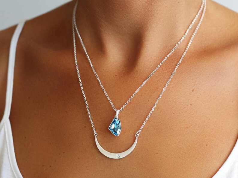 Make a wish Traveler Gift Sacred Geometry|S Layered Necklace set Galaxy Jewelry Gift necklace Outer Space Outer space jewelry